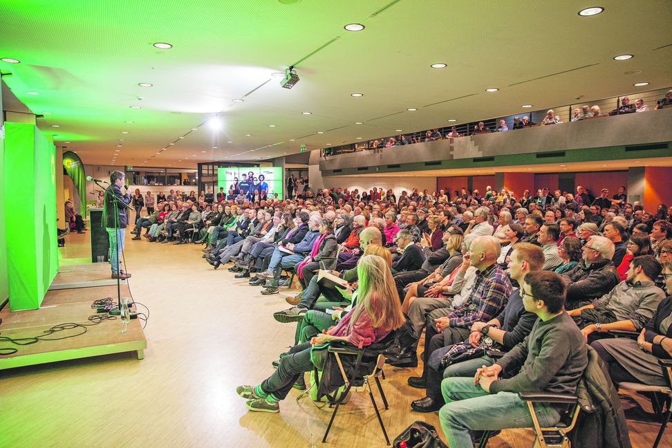 Volles Haus: Robert Habeck wird in Böblingen zum Politik-Magneten. Bilder: fotoknobi