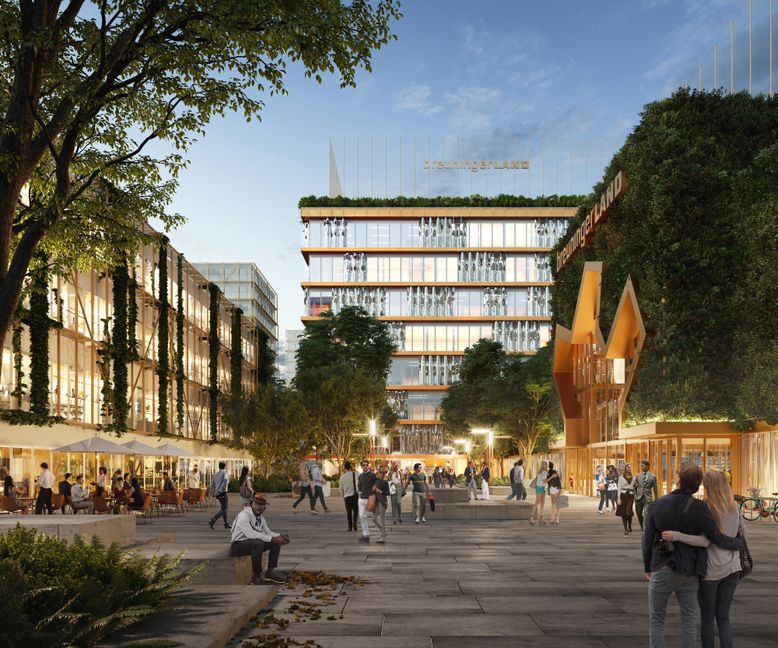 So stellen sich die Planer das Goldbach-Quartier vor. Bild: Werk Arkitekter