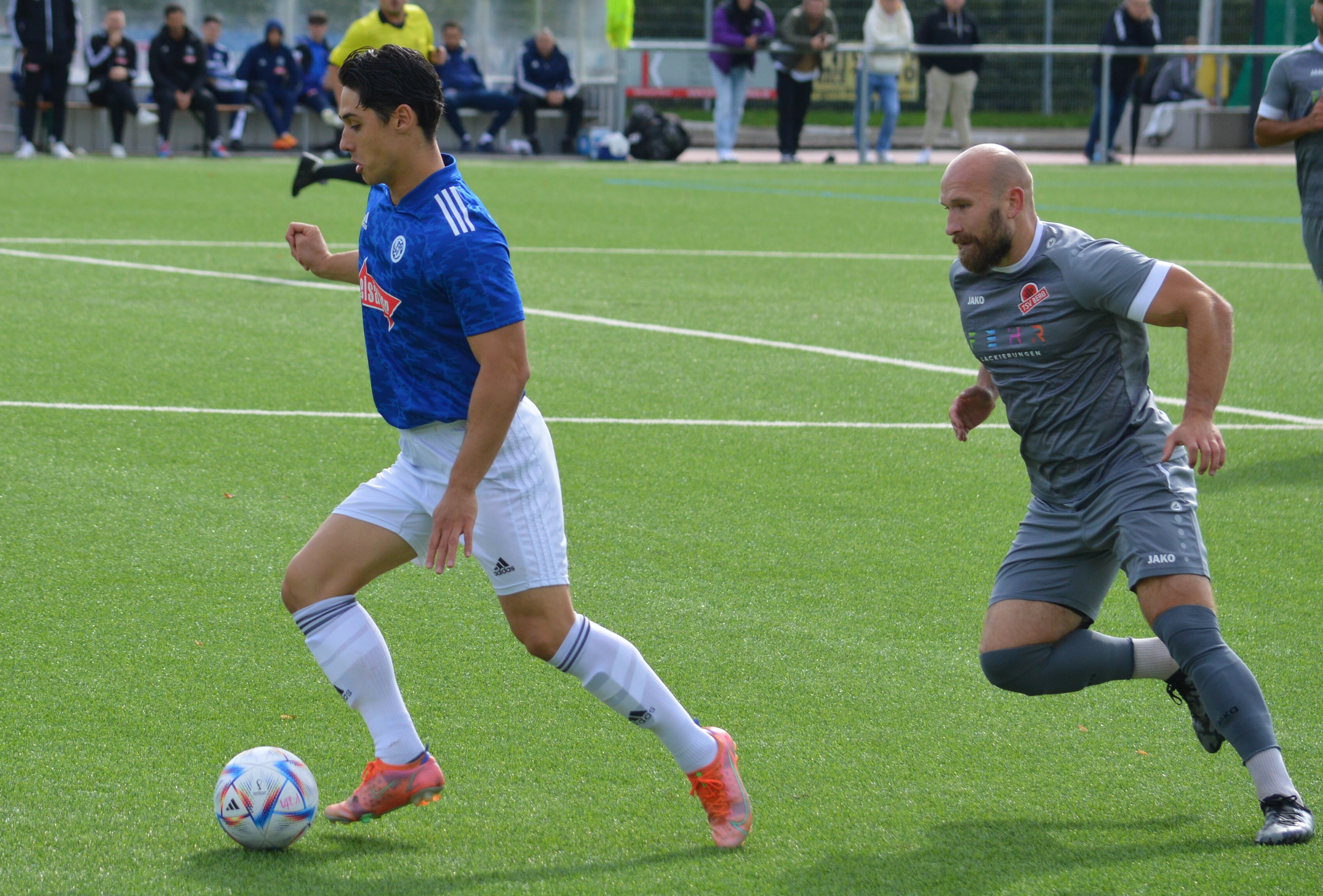 Sindelfingens Innenverteidiger Lucas Schuckenböhmer erzielte im Spiel beim SV Croatia Reutlingen den Treffer zum 1:1-Endstand.    Bild: Zvizdiç