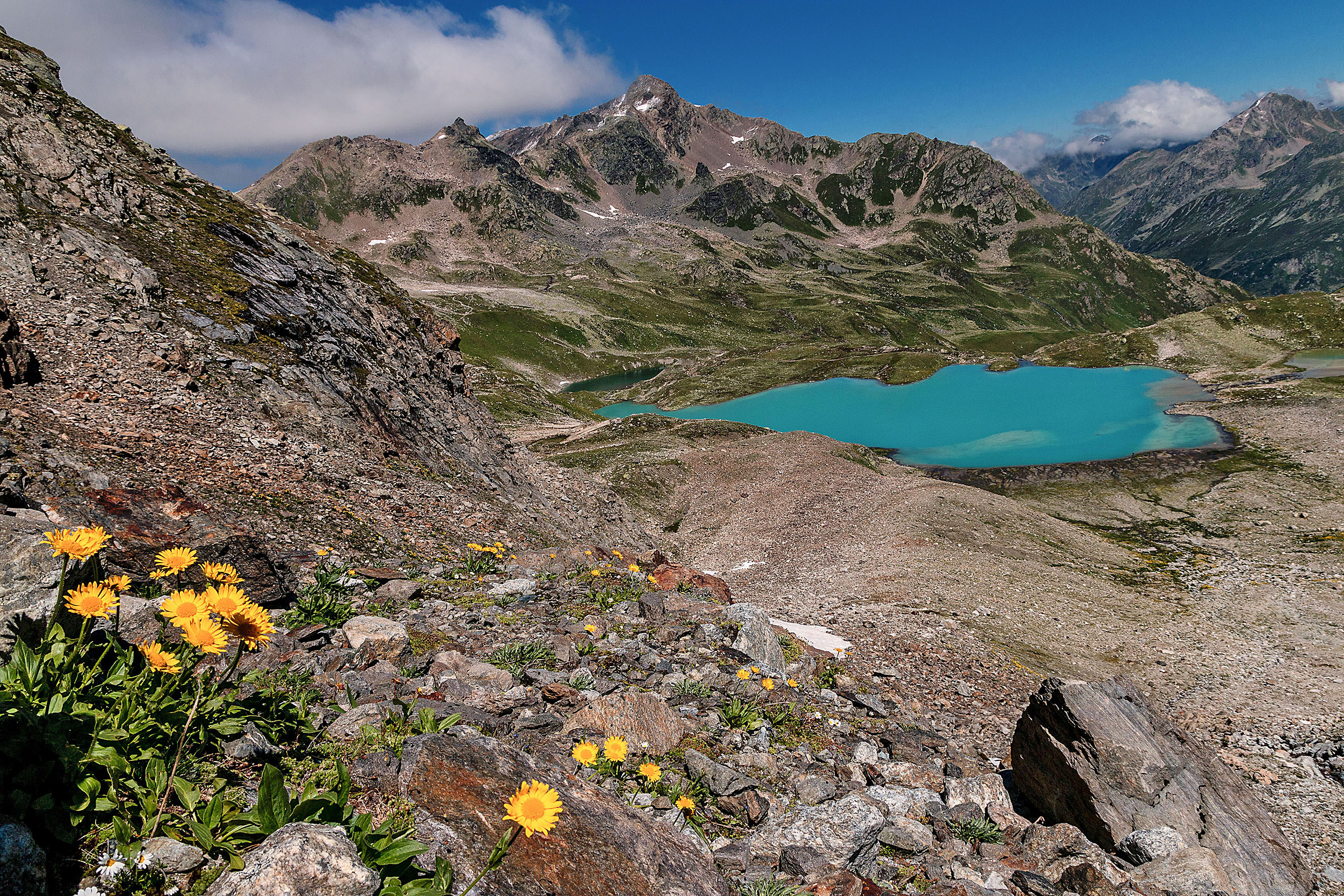 Jöriseen Wanderung bei Davos in der Schweiz