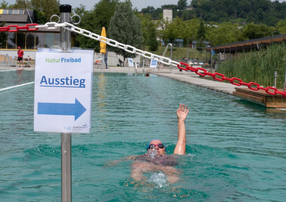 Herrenberg, Naturbad, Eröffnung 2020, Coronamaßnahmen, GB-Foto: Vecsey