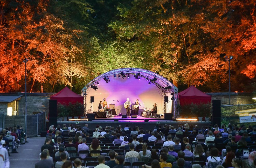 Eindrücke vom Konzert von Olli Schulz auf der Freilichtbühne Killesberg.
 Foto: Lichtgut/Ferdinando Iann..