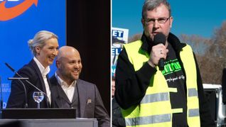Vergangene Woche waren AfD-Chefin Alice Weidel und Markus Frohnmaier, Ministerpräsidenten-Kandidat, mit Oliver Hilburger, Vorstand der rechten Mercedes-Gewerkschaft „Zentrum“ vor dem Untertürkheimer Mercedes-Werk.