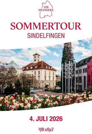Der VfB kommt nach Sindelfingen.