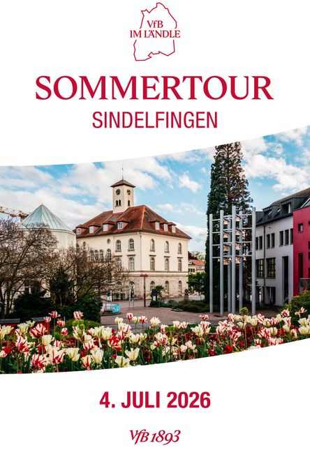 Der VfB kommt nach Sindelfingen.
