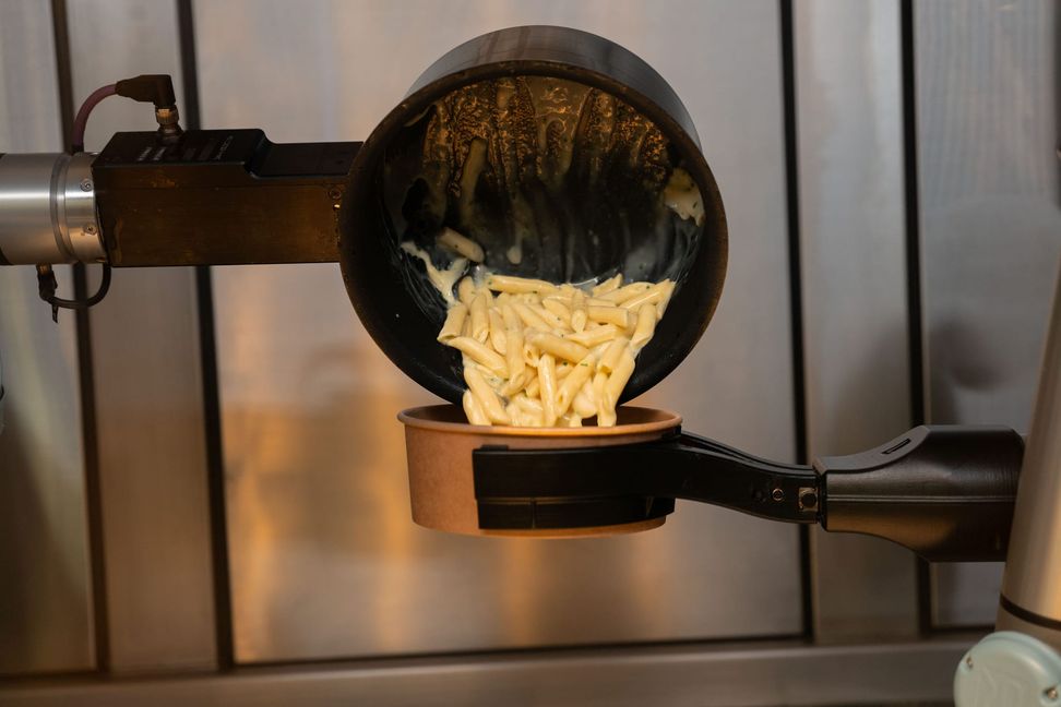 Pasta mit Trüffelöl.
