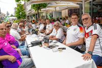 Die deutschen Fans auf dem Sindelfinger Wettbachplatz kamen beim Spiel gegen Ungarn voll auf ihre Kosten.