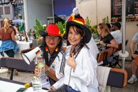 Die deutschen Fans auf dem Sindelfinger Wettbachplatz kamen beim Spiel gegen Ungarn voll auf ihre Kosten.