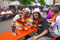 Die deutschen Fans auf dem Sindelfinger Wettbachplatz kamen beim Spiel gegen Ungarn voll auf ihre Kosten.