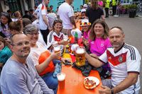 Die deutschen Fans auf dem Sindelfinger Wettbachplatz kamen beim Spiel gegen Ungarn voll auf ihre Kosten.
