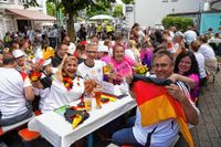 Die deutschen Fans auf dem Sindelfinger Wettbachplatz kamen beim Spiel gegen Ungarn voll auf ihre Kosten.
