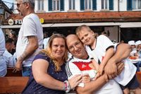 Die deutschen Fans auf dem Sindelfinger Wettbachplatz kamen beim Spiel gegen Ungarn voll auf ihre Kosten.