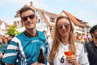 Die deutschen Fans auf dem Sindelfinger Wettbachplatz kamen beim Spiel gegen Ungarn voll auf ihre Kosten.