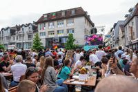 Die deutschen Fans auf dem Sindelfinger Wettbachplatz kamen beim Spiel gegen Ungarn voll auf ihre Kosten.