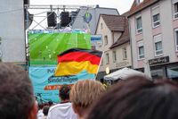 Die deutschen Fans auf dem Sindelfinger Wettbachplatz kamen beim Spiel gegen Ungarn voll auf ihre Kosten.