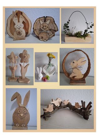 Hübsche Dinge aus Holz, Papier und Porzellanpulver für einen guten Zweck.