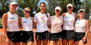 Polina Gumeniuk, Charlotte Bair, Vicky Okon, Pauline Glöckner, Stefaniya Pushkar, Anastasiya Zaparyniuk (von links) mussten sich mit 3:6 geschlagen geben.