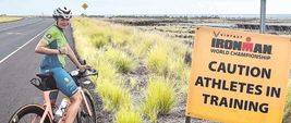 Erfüllter Traum: Die Darmsheimer Triathletin Luisa Moroff beim Training auf Hawaii. Bild: z