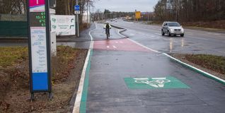 Radweg in Böblingen.