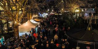 Der Maichinger Weihnachtsmarkt. Bild: Dettenmeyer/A