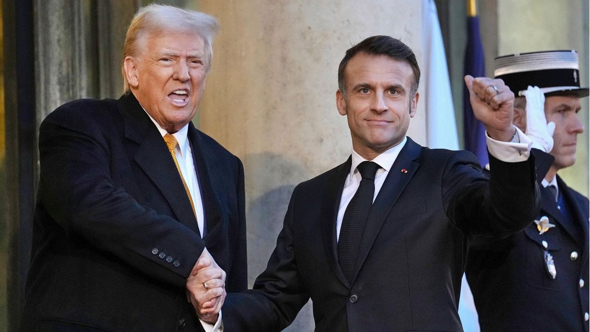 Donald Trump (links) und Emmanuel Macron haben sich in den USA getroffen.
