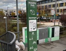 Mobilitätspunkt am Schlüsseläckerplatz in Maichingen.