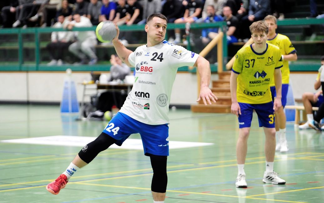 Dominic Rose erzielte acht Treffer beim 38:31-Auswärtssieg der HSG Böblingen/Sindelfingen in Schömberg.