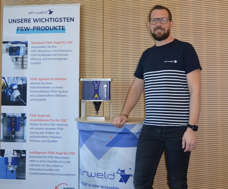 Thomas Berger, General Manager von Stirweld in Böblingen, ist überzeugt von den FSW-Produkten des Unternehmens.