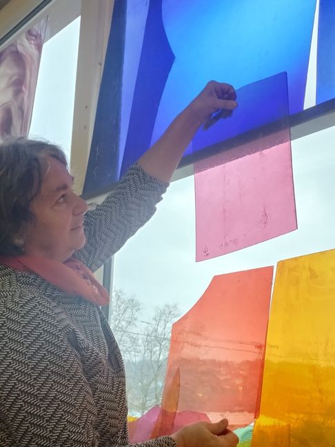 Die Fenster im „Hospiz der Mitte“ werden Kirchenfenster ähneln.