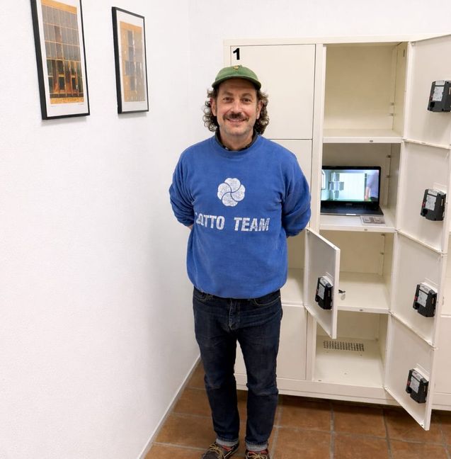 Kai Fischer und sein MoML im Deutschen Fleischermuseum.