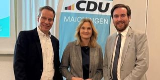 Von links: Dr. Michael Ciesla, Regina Dvořák-Vučetic und der Landtagsabgordnete Andreas Sturm.