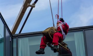 Alles Gute kommt von oben - in diesem Fall der Nikolaus.