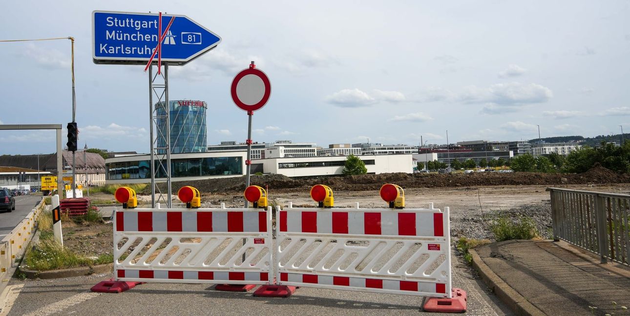 Hier war sie: Die Anschlussstelle Böblingen-Sindelfingen, die Autofahrer auf die A 81 Richtung Stuttgart führte.