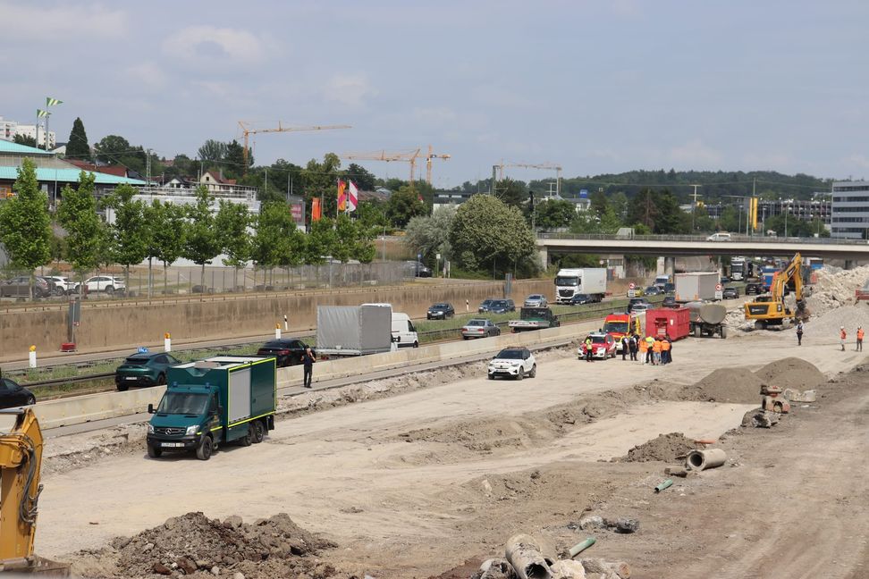 Auf der A-81-Baustelle wurde eine Weltkriegsbombe gefunden.