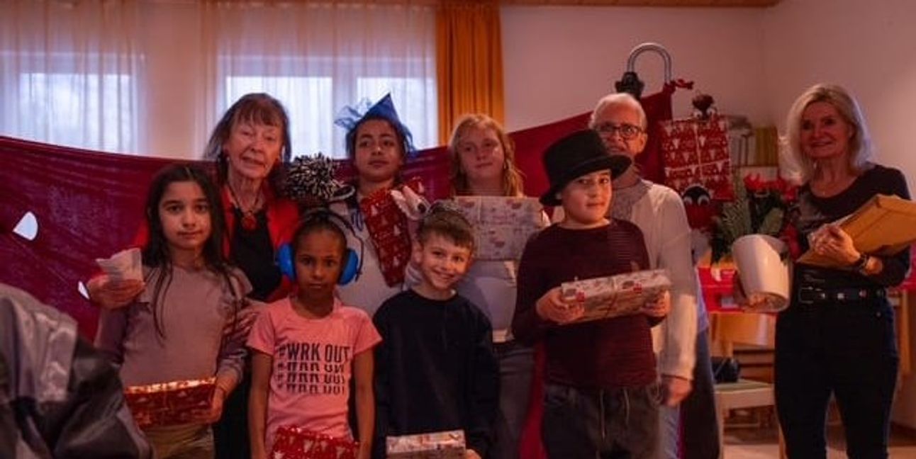Die Kinder der Martinsschule im Café Volle Kanne