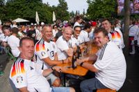 Bilder aus dem Brauhaus - Deutschland gegen Spanien.