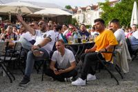 Bilder aus dem Brauhaus - Deutschland gegen Spanien.