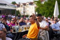 Bilder aus dem Brauhaus - Deutschland gegen Spanien.