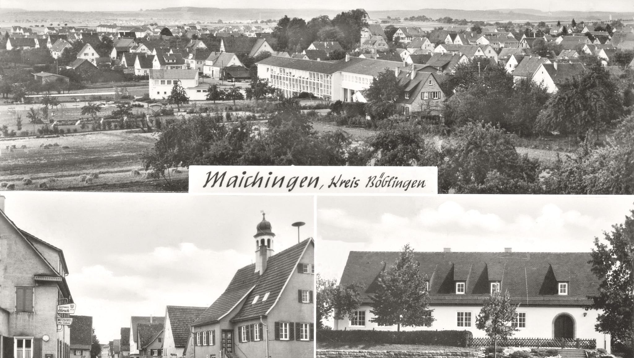 Ein Blick auf Maichingen Mitte der 1960er-Jahre.