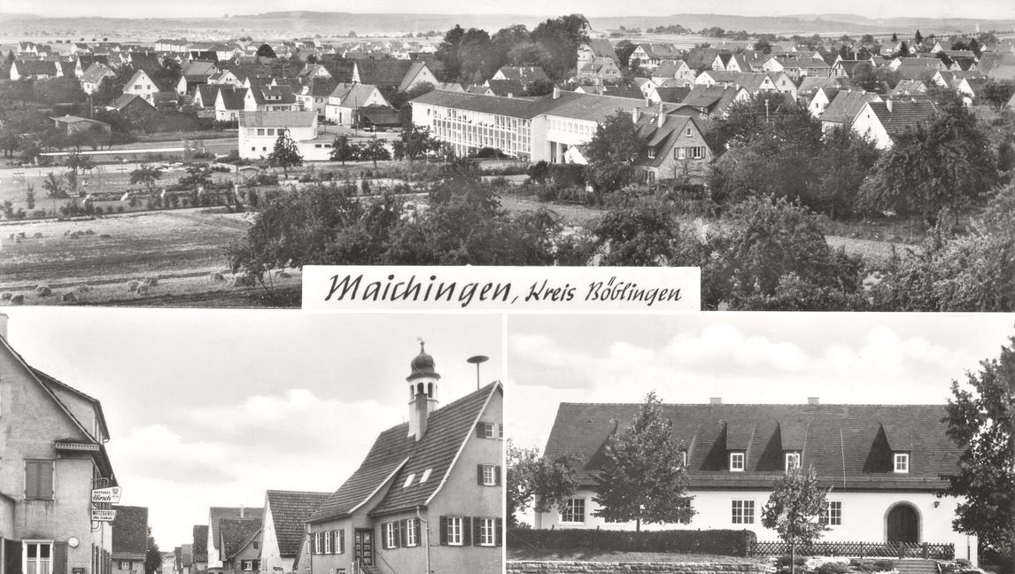 Ein Blick auf Maichingen Mitte der 1960er-Jahre.