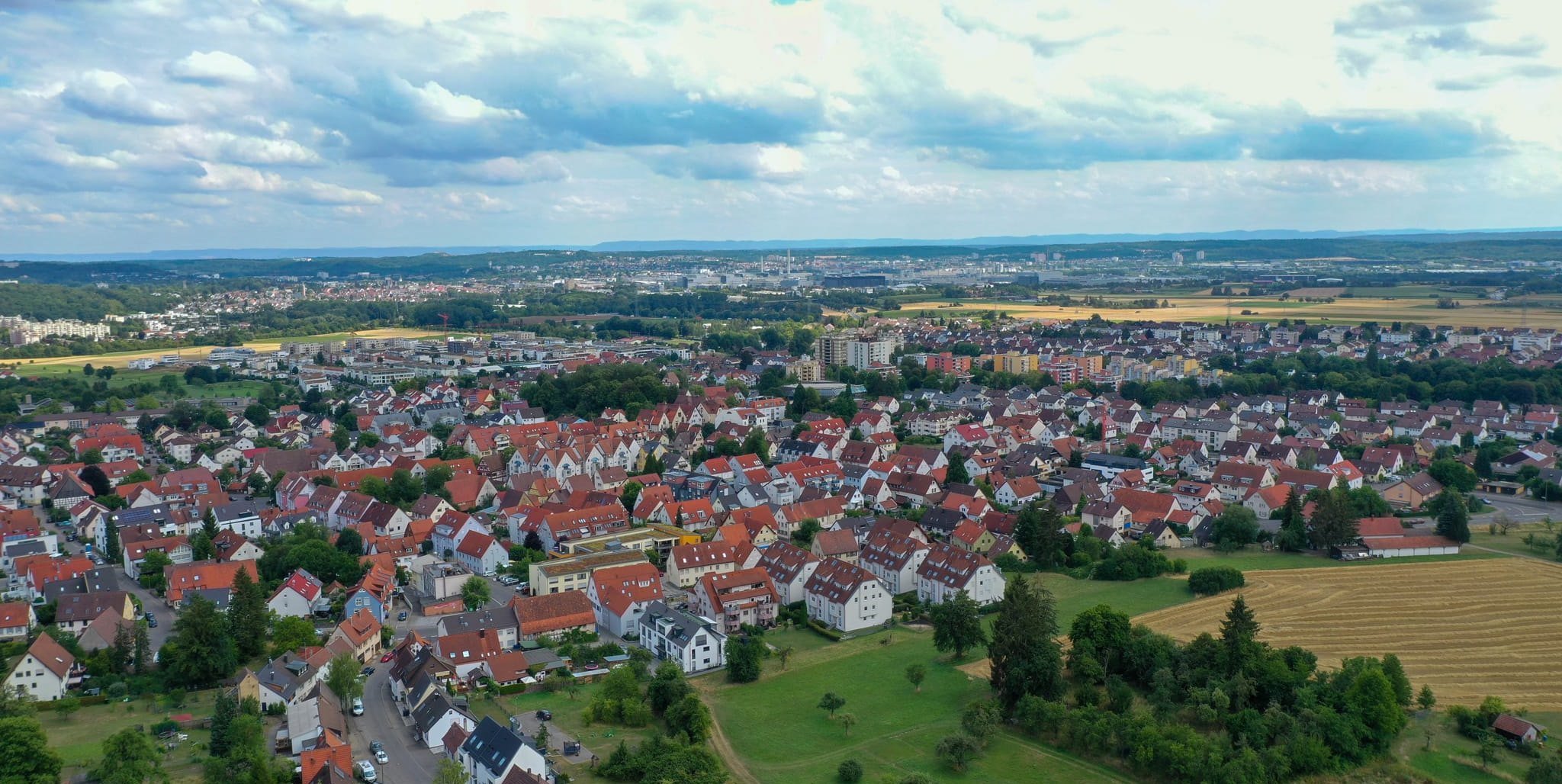Blick auf Maichingen.