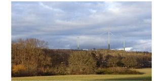 Indikative Visualisierung „Windpark Sindelfingen Nord“.
