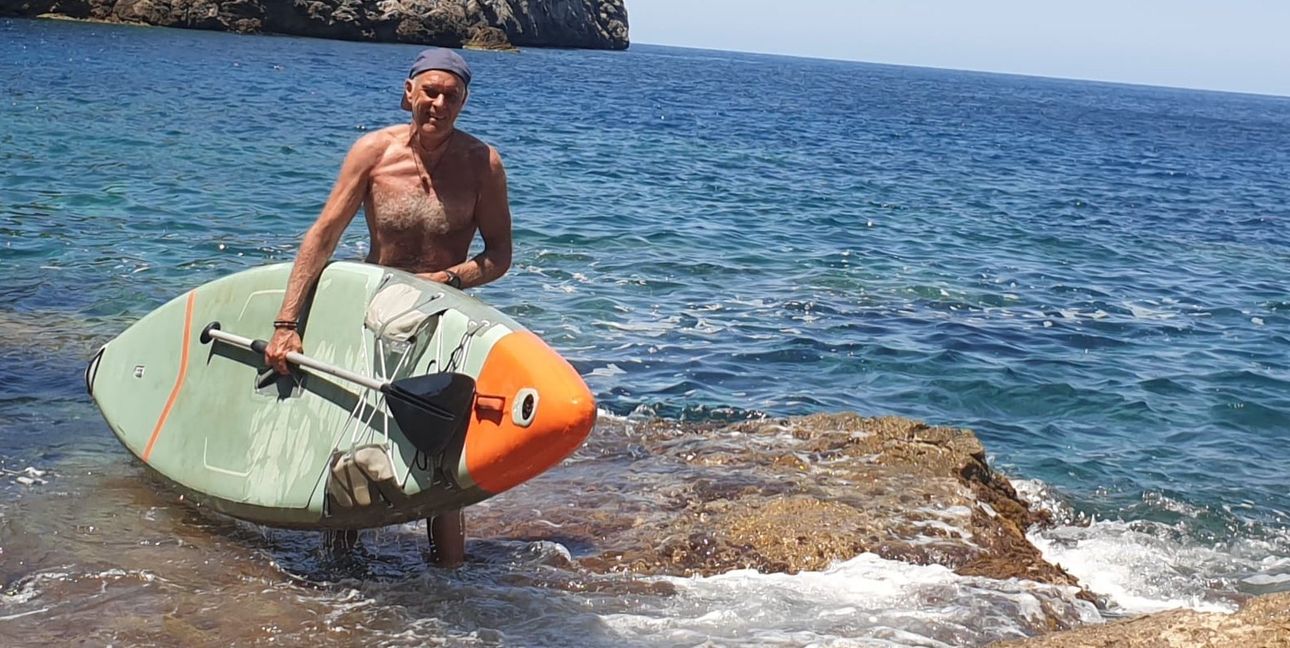 Harald Kümmel bei seiner Mallorca-Umrundung.