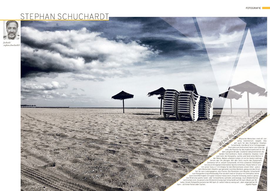 Diese Doppelseite aus dem Magazin „Erleben“ mit einem Foto von Stephan Schuchardt wurde beim European Newspaper Award prämiert.