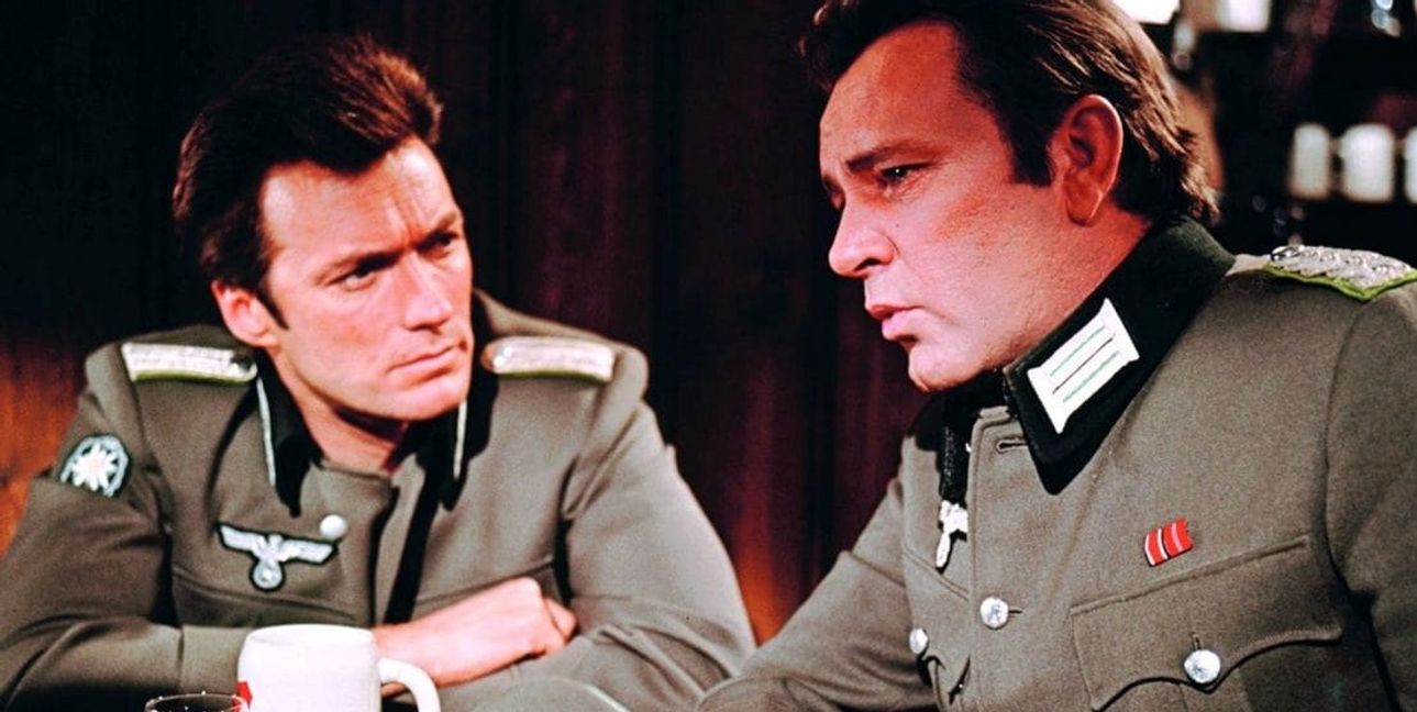 Clint Eastwood und Richard Burton in „Agenten sterben einsam“.