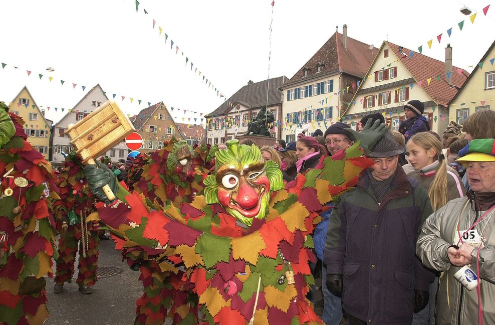 Der große Umzug am Sonntag in Weil der Stadt ist der Höhepunkt der schwäbisch-alemannischen Fasnet in der ganzen Region.