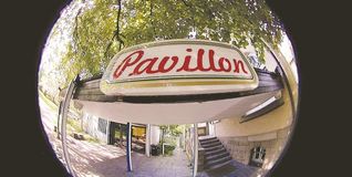 Der Eingang zum Pavillon am Calwer Bogen.