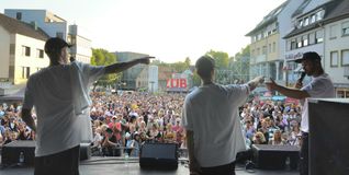 "Vier gewinnt" auf der Marktplatz-Bühne.