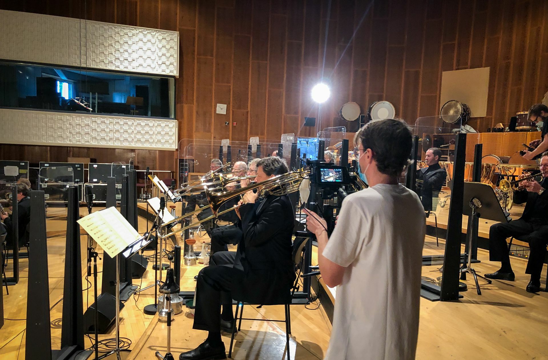 Die SWR Bigband bei den Aufnahmen Foto: SWR