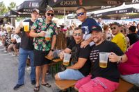 Beste Stimmung auf dem Flugfeld.